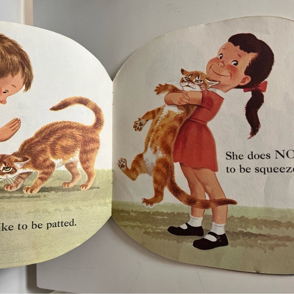 RARE The Cat Book 1964 Lux Promo - Vintage Golden Shape Book By Jan Pfloog - Picture 8 of 8